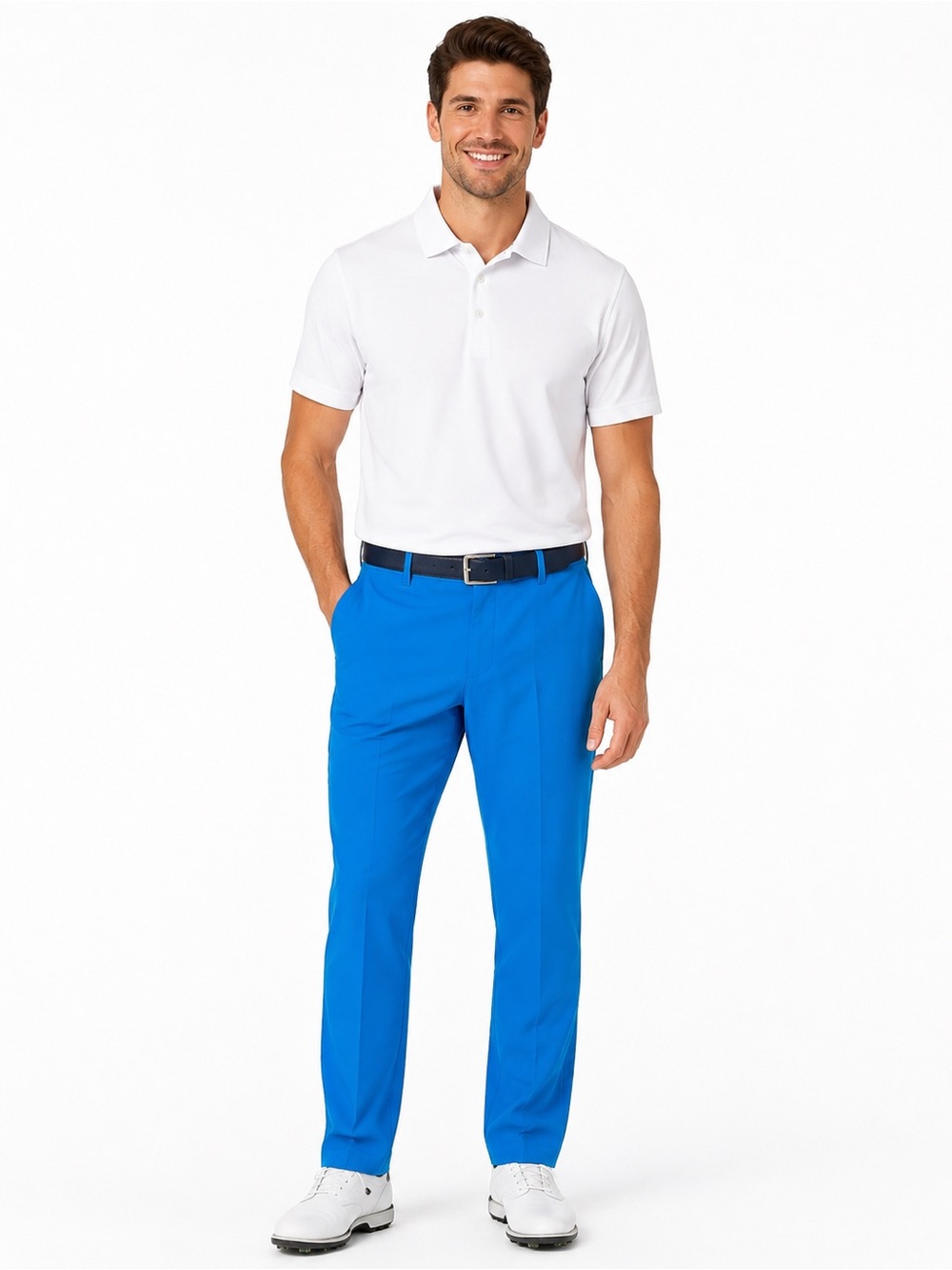 PUMA Golf Jackpot Mens 36x32 Ibiza Blue 5 Pocket Stretch Performance Pants